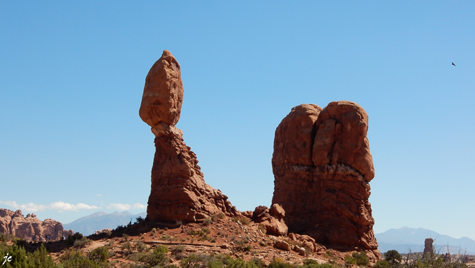 dans Arches National park, Balanced Rock