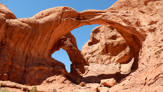 dans Arches National park, Double Arch