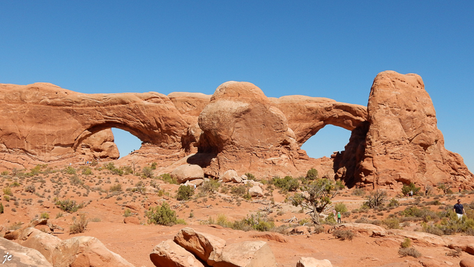 dans Arches National park, the Windows