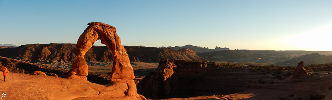 dans Arches National park, Delicate Arch une arche naturelle de 20 m de hauteur