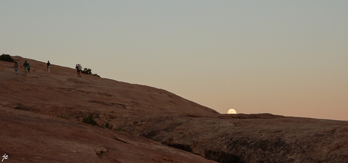 dans Arches National park, le trail de Delicate Arch