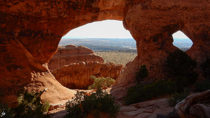 dans Arches National park, Partition Arch