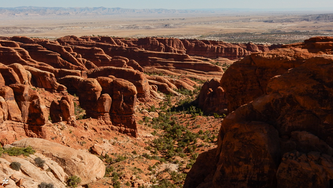 dans Arches National park, sur la crête