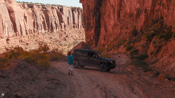 en route pour le Dead Horse Point park sur la piste Long Canyon road