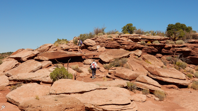 dans le Dead Horse Point State park, à Dead Horse Point Overlook, Magali et Simone