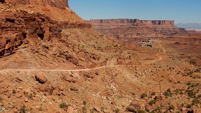 dans le canyon du Colorado sur la Shafer Canyon road