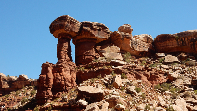 dans le canyon du Colorado sur la Shafer Canyon road
