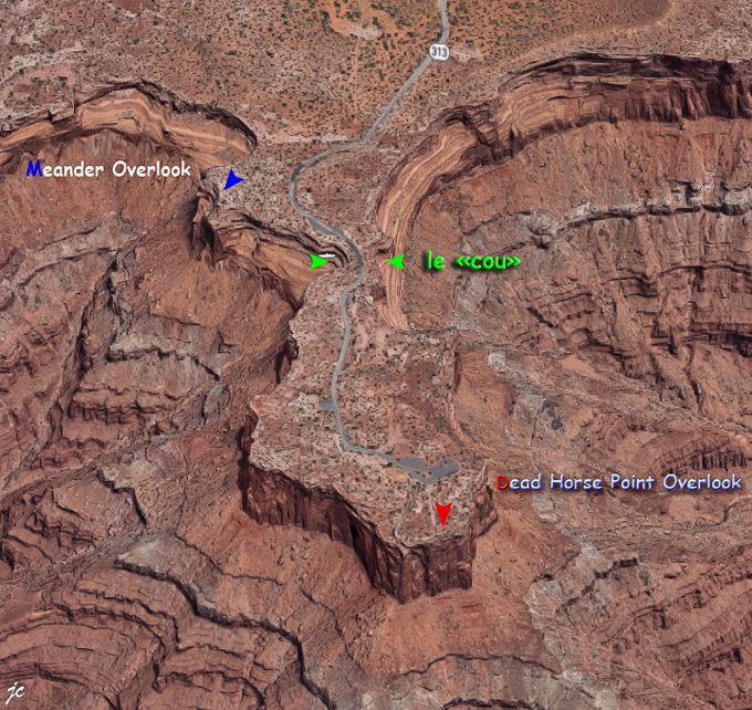 une partie du Dead Horse Point State park