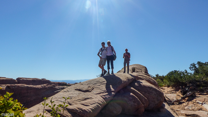 dans Arches National park, sur la crête