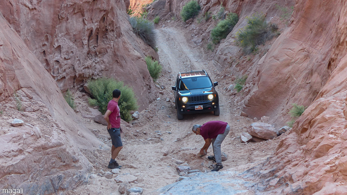 en route pour le Dead Hose Point park sur la piste Long Canyon road