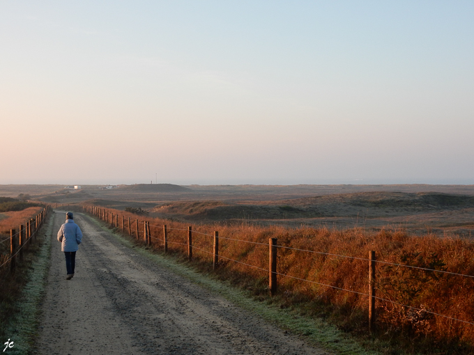 en route pour la plage à Le Magouër
