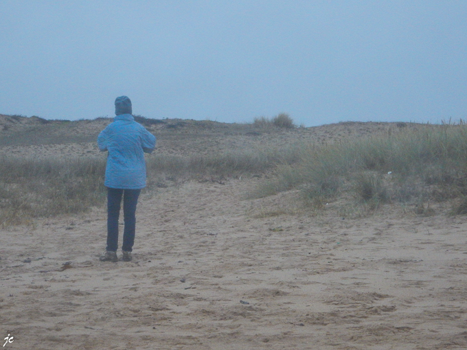 sur la plage de Magouëro, le dernier jour sous la pluie