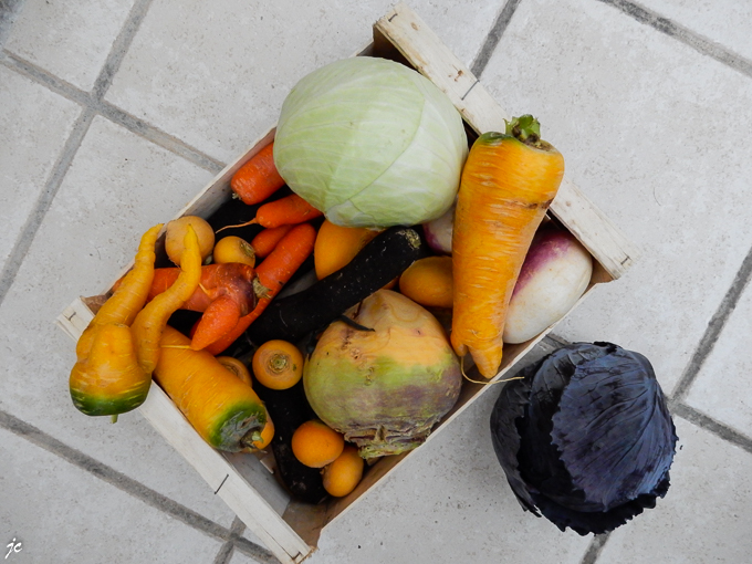 la cagette de légumes