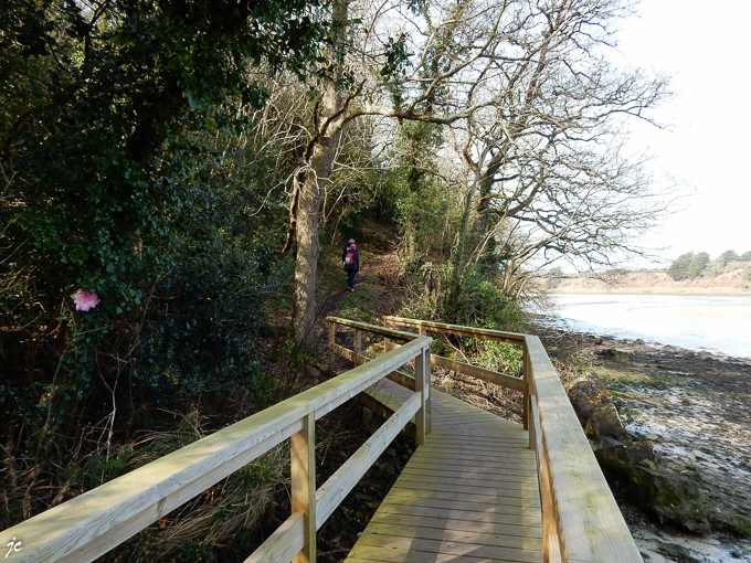 le sentier côtier sur la rive gauche du Goyen