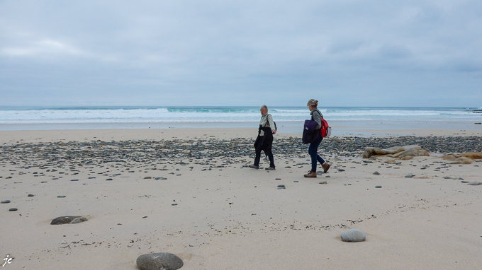 Simone et Ghislaine à l'anse du Cabestan