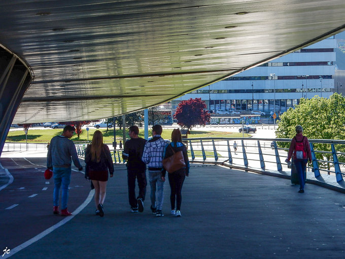 sur le pont Euskalduna