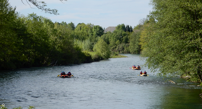 les rafts sur le gave de Pau