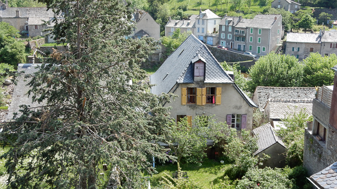 la façade arrière de La Truite Enchantée