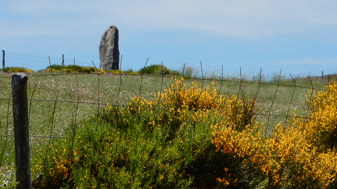 le menhir au col du Sapet