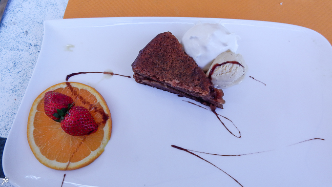 au restaurant Un Dimanche à la Campagne, le dessert
