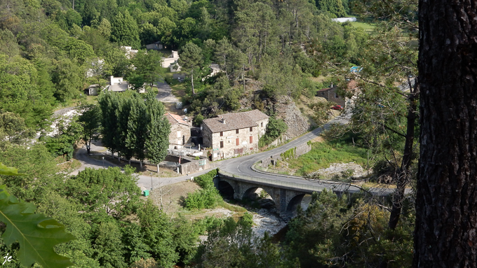 le lieudit Le Martinet et le pont sur le Gardon de Ste Croix