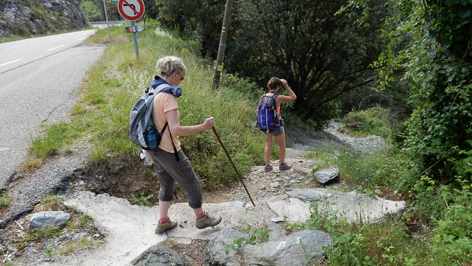 Simone et Magali au col de St Pierre