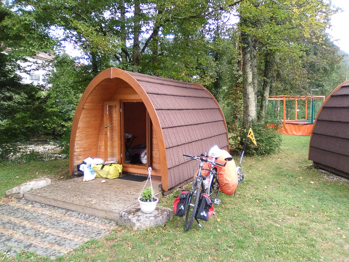 la cabane de 6 m² à Villard St Sauveur, le camping Le Martinet