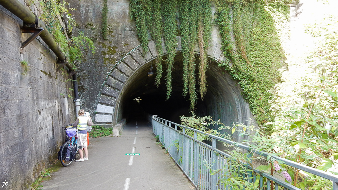 le tunnel du canal à Besançon