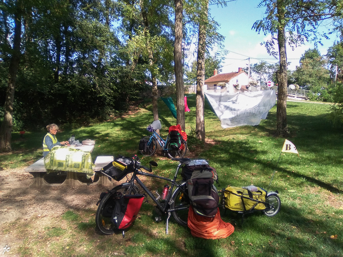 séchage pendant la pause déjeuner à Rully