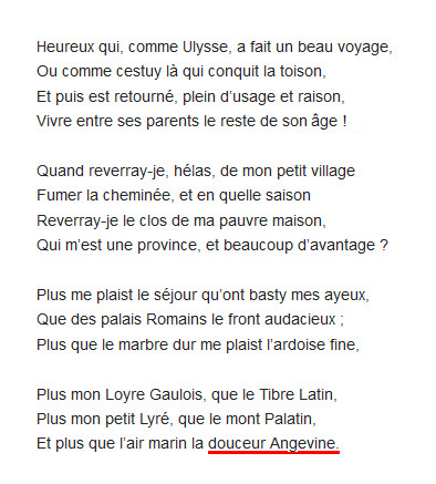 Joachim Du Bellay Les Regrets 1558