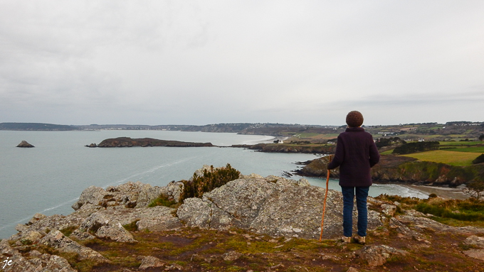 Simone à la pointe de Tréboul