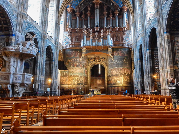 dans la cathédrale Sainte-Cécile d'Albi, l'orgue