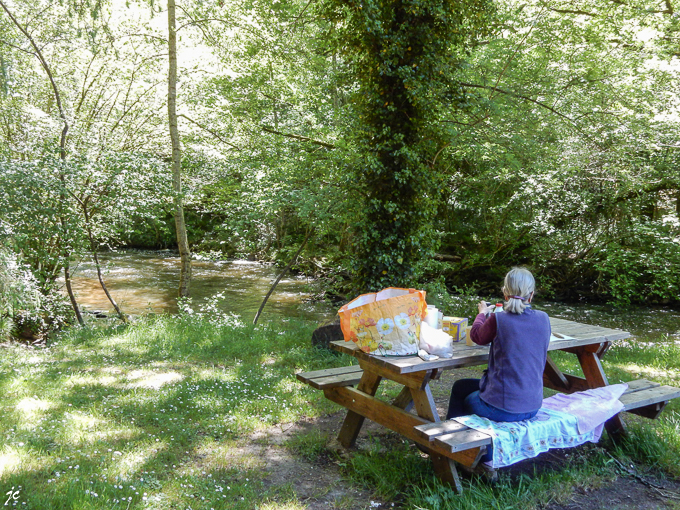 au retour, le pique nique à Chalard