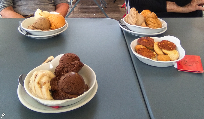 les glaces chez le chocolatier Hirsinger