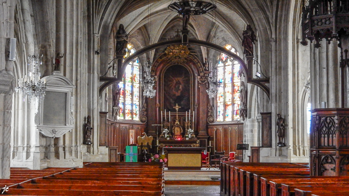 le chœur de l'église St Ouen d'Offranville
