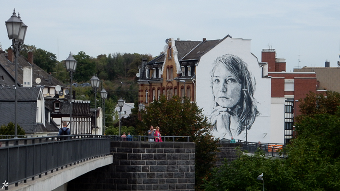 la fresque à Coblence