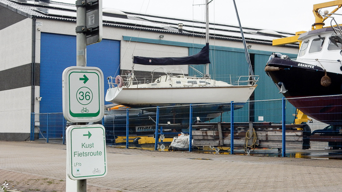 dans la zone portuaire de Zeebrugge