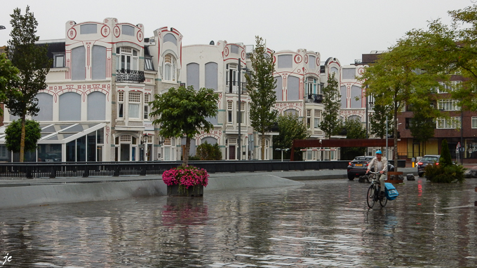 à Vlissingen sous la pluie