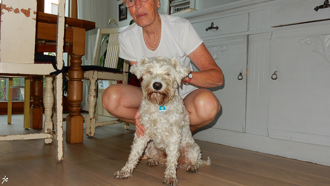 chez Julia, Mathilde, Ralf, Simone, Jean-Claude et leur chien Bruno