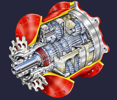 moyeu à vitesses intégrés Rohloff