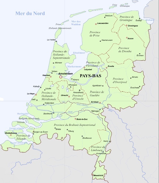 les provinces des Pays Bas