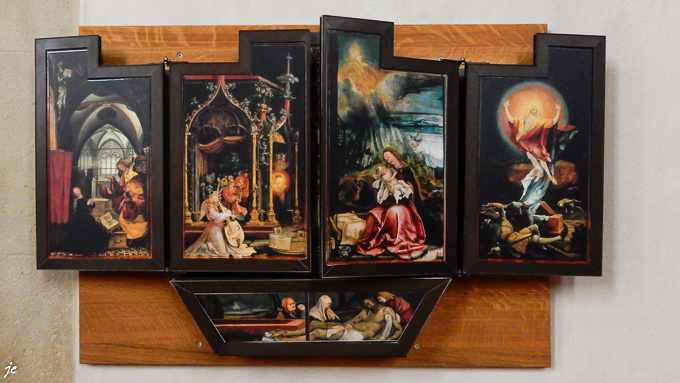 le rétable d'Issenheim en miniature dans le musée Unterlinden