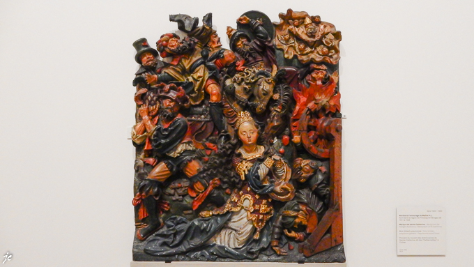 dans le musée Unterlinden, le martyre de sainte Catherine